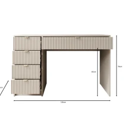 Tavares - Kaptafel - Beige - 120x55 cm