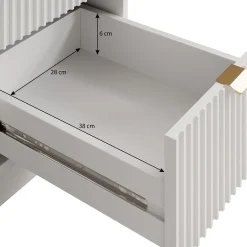 Tavares - Kaptafel - Wit - 120x55x76 cm