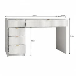 Tavares - Kaptafel - Wit - 120x55x76 cm