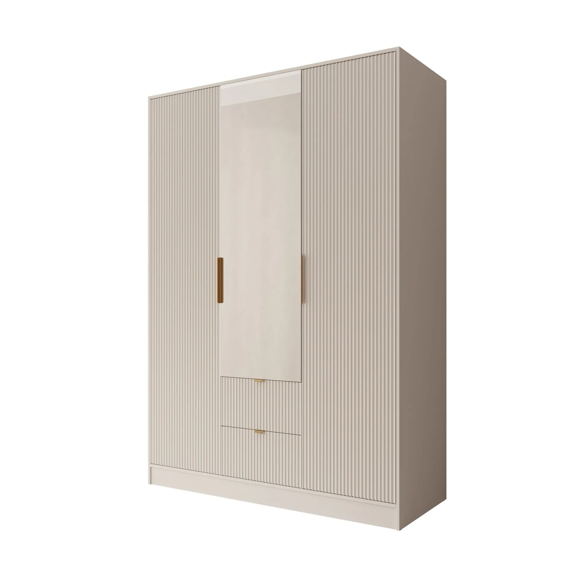 Tavares - Kledingkast 3 deurs - Wit - 151x60x216 cm