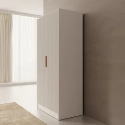 Tavares - Kledingkast met 2 deuren - Wit - 102x60x216 cm