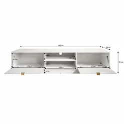 Tavares - TV-Meubel - Wit - 180 cm