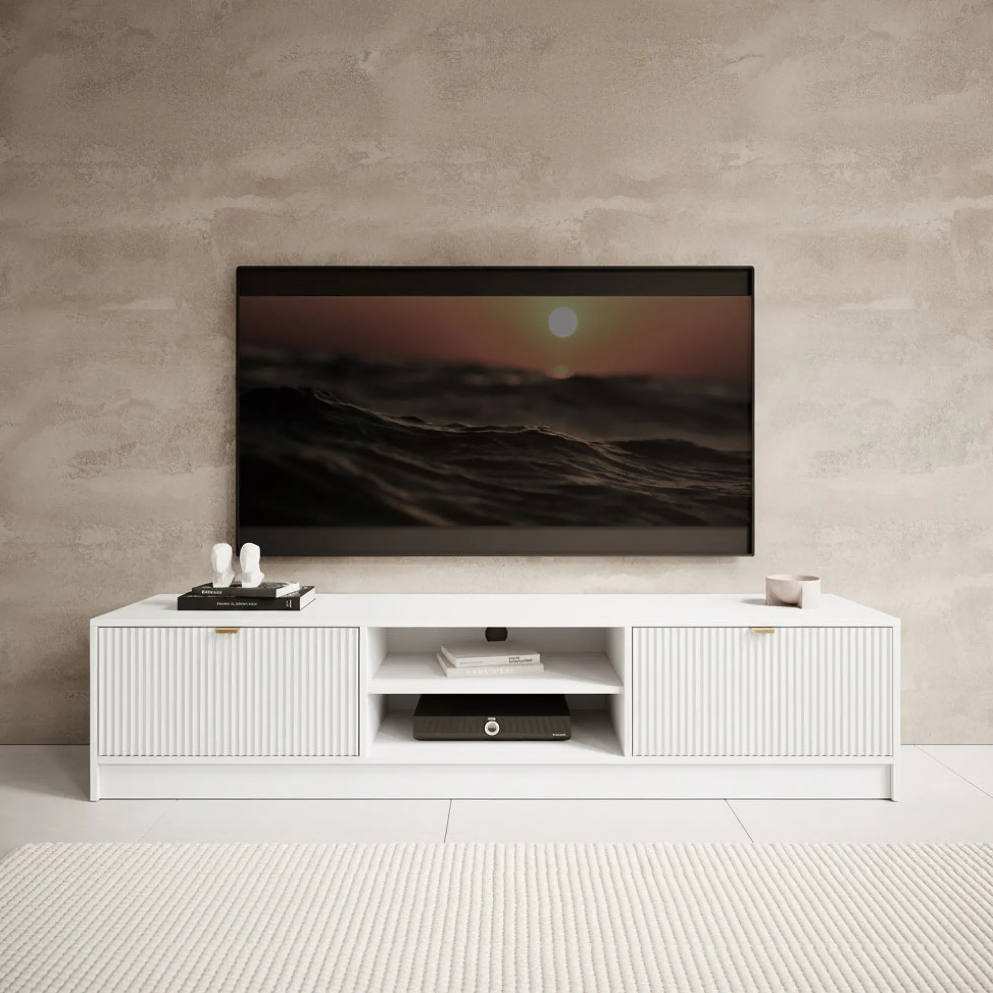 Tavares - TV-Meubel - Wit - 180 cm