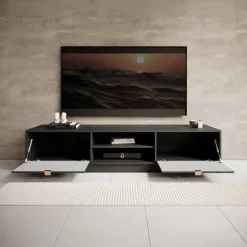 Tavares - TV-Meubel - Zwart - 180 cm