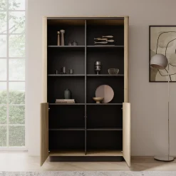 Taywan - Boekenkast - Eiken - 113x38x190 cm