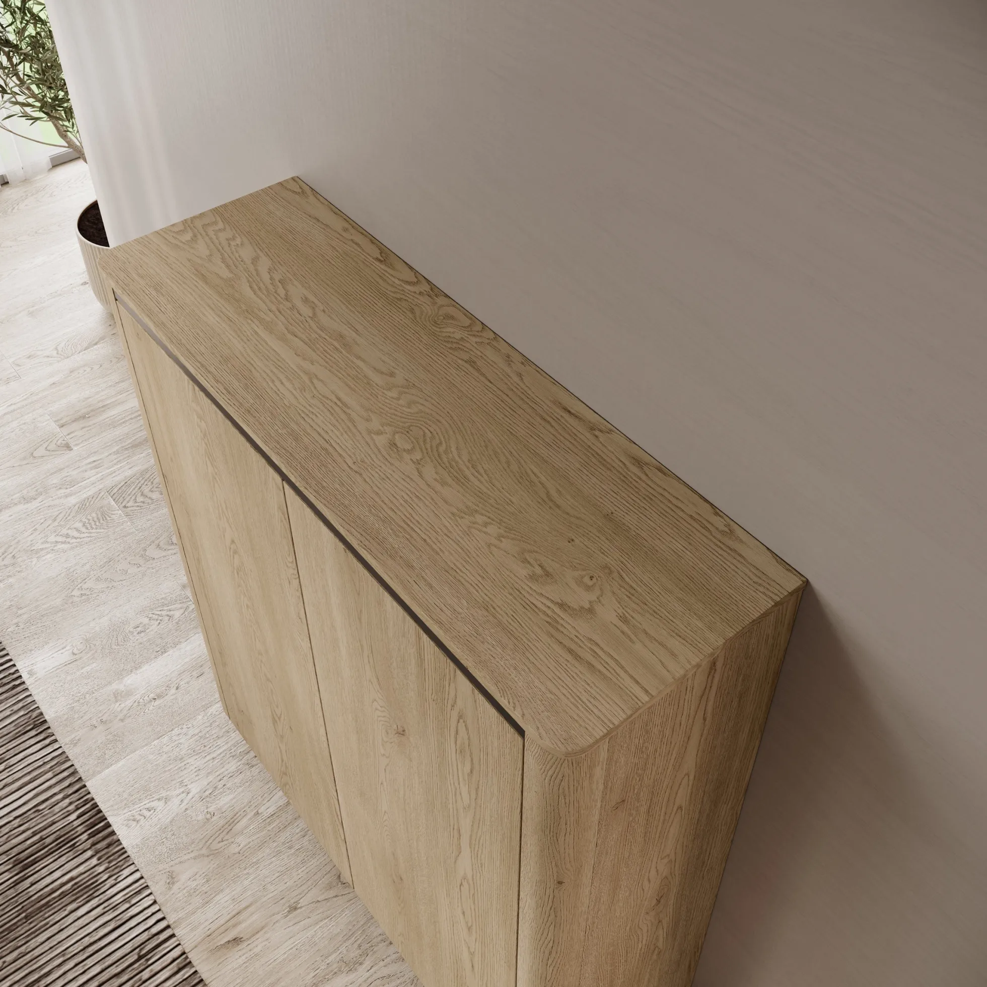 Taywan - Dressoir - Eiken - 113x38x133 cm