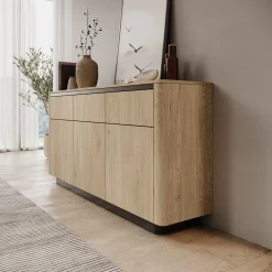 Taywan - Dressoir - Eiken - 163x38x83 cm