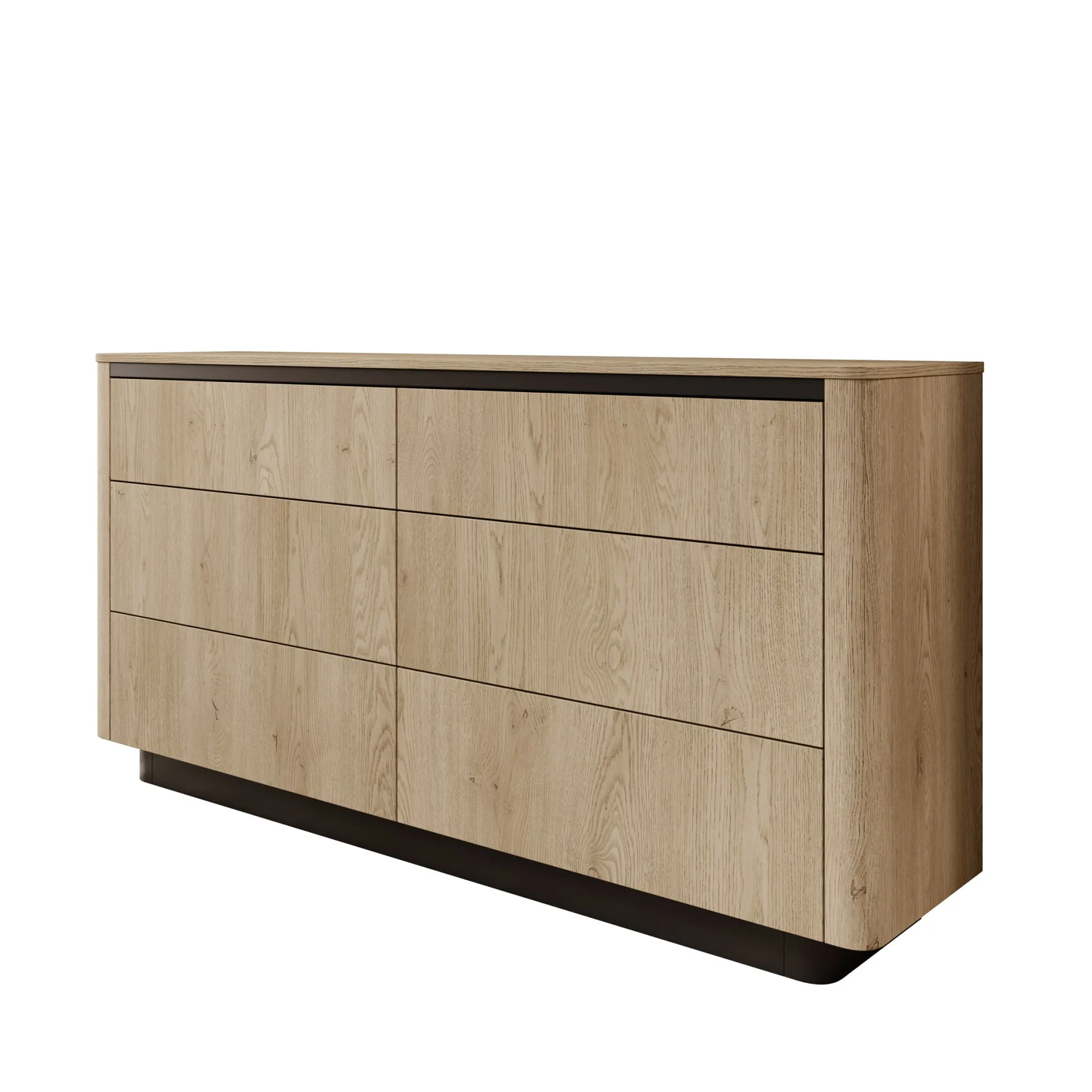 Taywan - Ladekast met 6 lades - Eiken - 163x38x83 cm