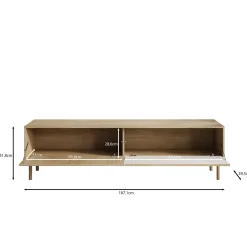 Tenerife - TV-Meubel - Eiken - 187x40x55 cm
