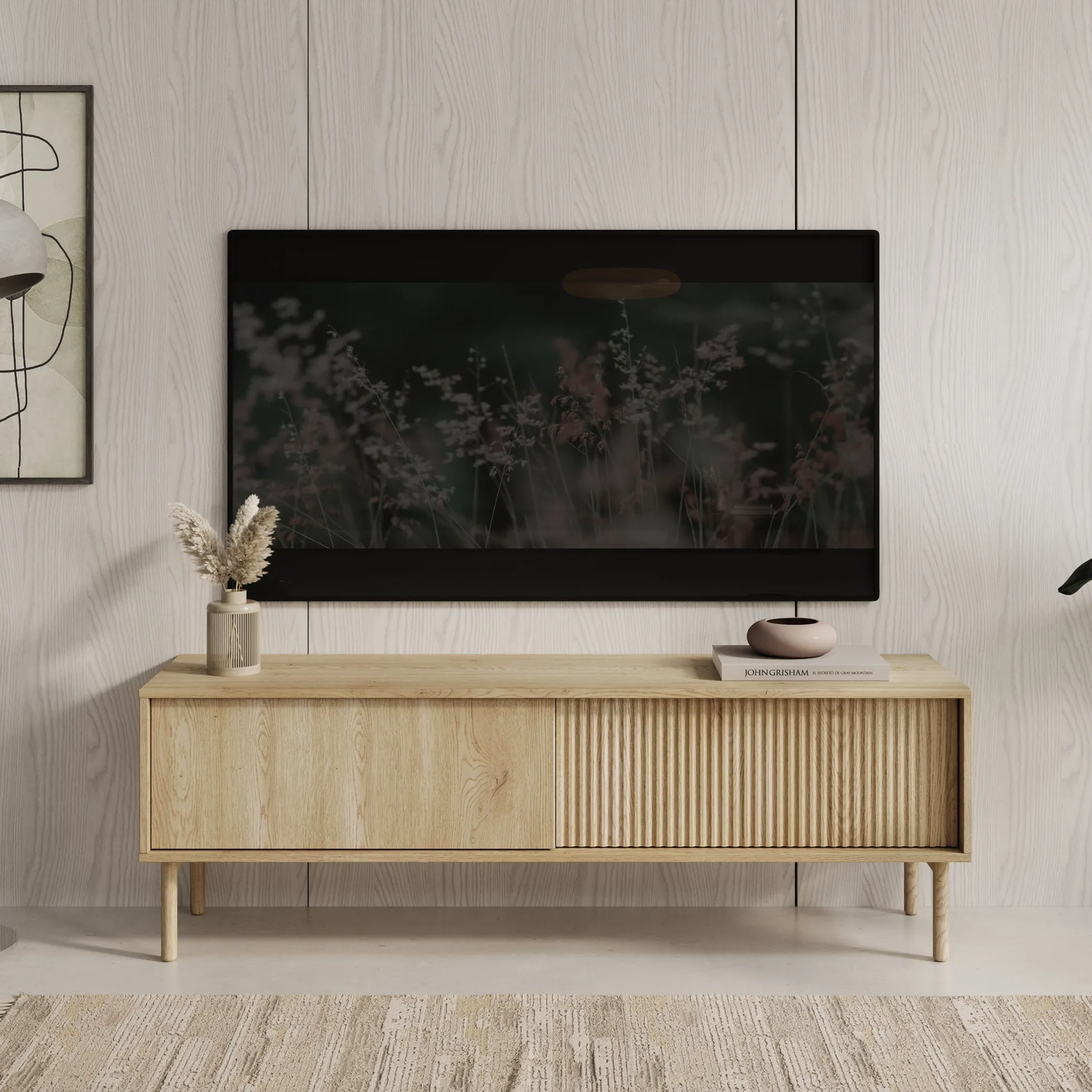 Tenerife - TV-Meubel - Eiken - 154x40x55 cm