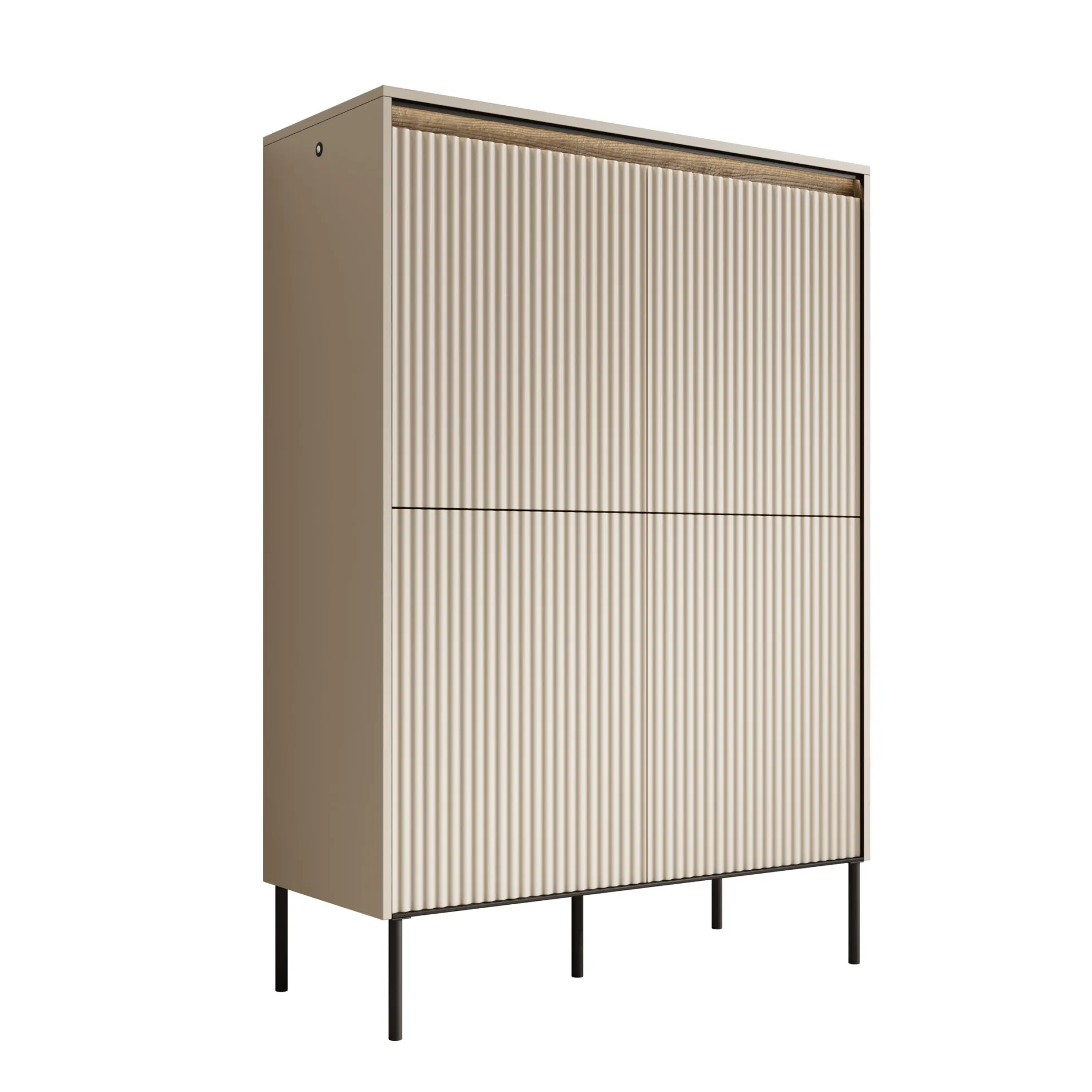Timoteo - Dressoir - Beige - 98x40x140 cm