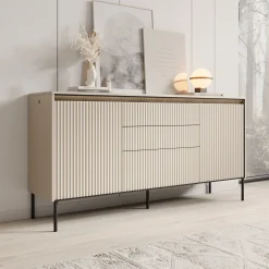Timoteo - Dressoir - Beige - 166x40x83 cm