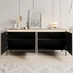 Timoteo - Dressoir - Beige - 193x40x83 cm