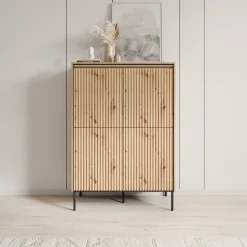 Timoteo - Dressoir - Eiken - 98x40x140 cm