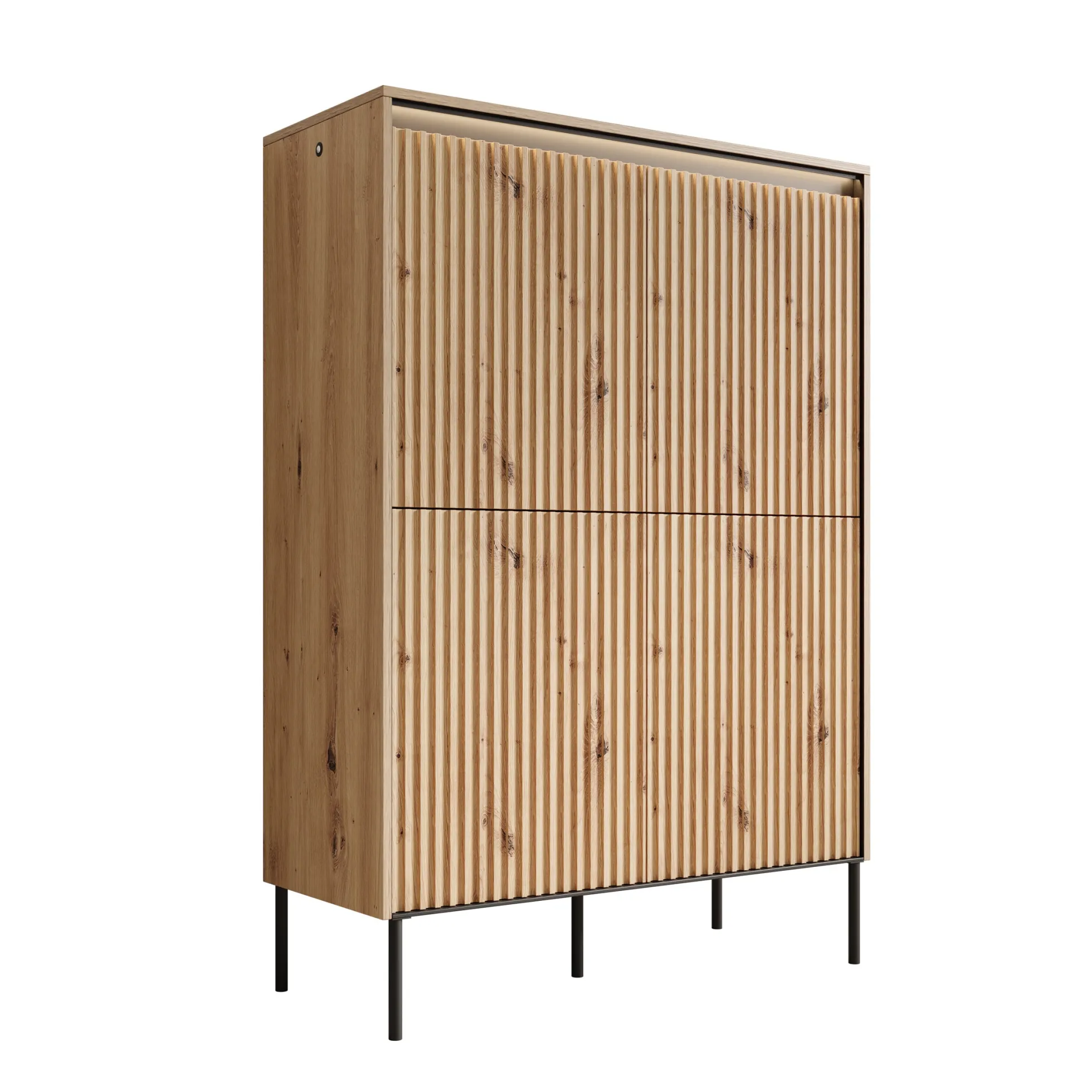 Timoteo - Dressoir - Eiken - 98x40x140 cm