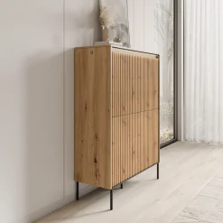 Timoteo - Dressoir - Eiken - 98x40x140 cm
