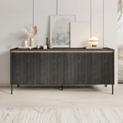 Timoteo - Dressoir - Zwart - 193x40x83 cm