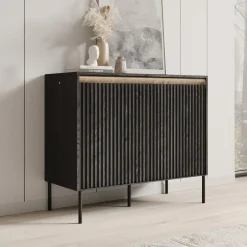 Timoteo - Dressoir - Zwart - 98x40x83 cm