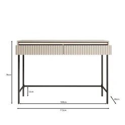 Timoteo - Kaptafel - Beige - 112x40x78 cm