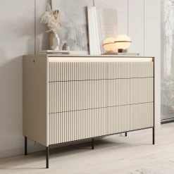 Timoteo - Ladekast - Beige - 130x47x94 cm