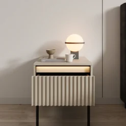 Timoteo - Nachtkastje - Beige - 46x40x50 cm