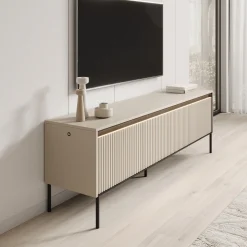 Timoteo - TV-Meubel - Beige - 167x40x56 cm