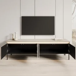 Timoteo - TV-Meubel - Beige - 193x40x56 cm