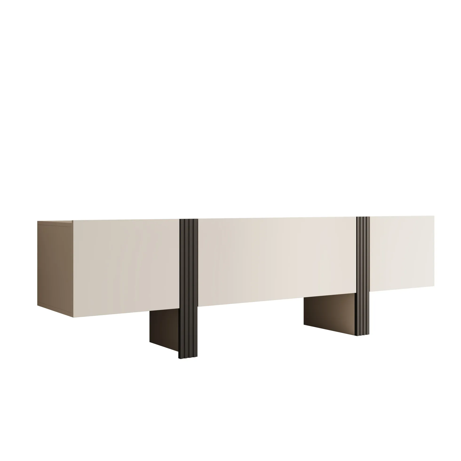 Torevia - TV-Meubel - Beige - 200x41x58 cm
