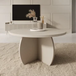 Trada - Salontafel - Beige - 74x74x40 cm