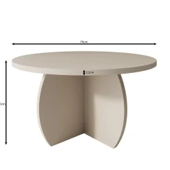 Trada - Salontafel - Licht eikenpatroon - 74x74x40 cm