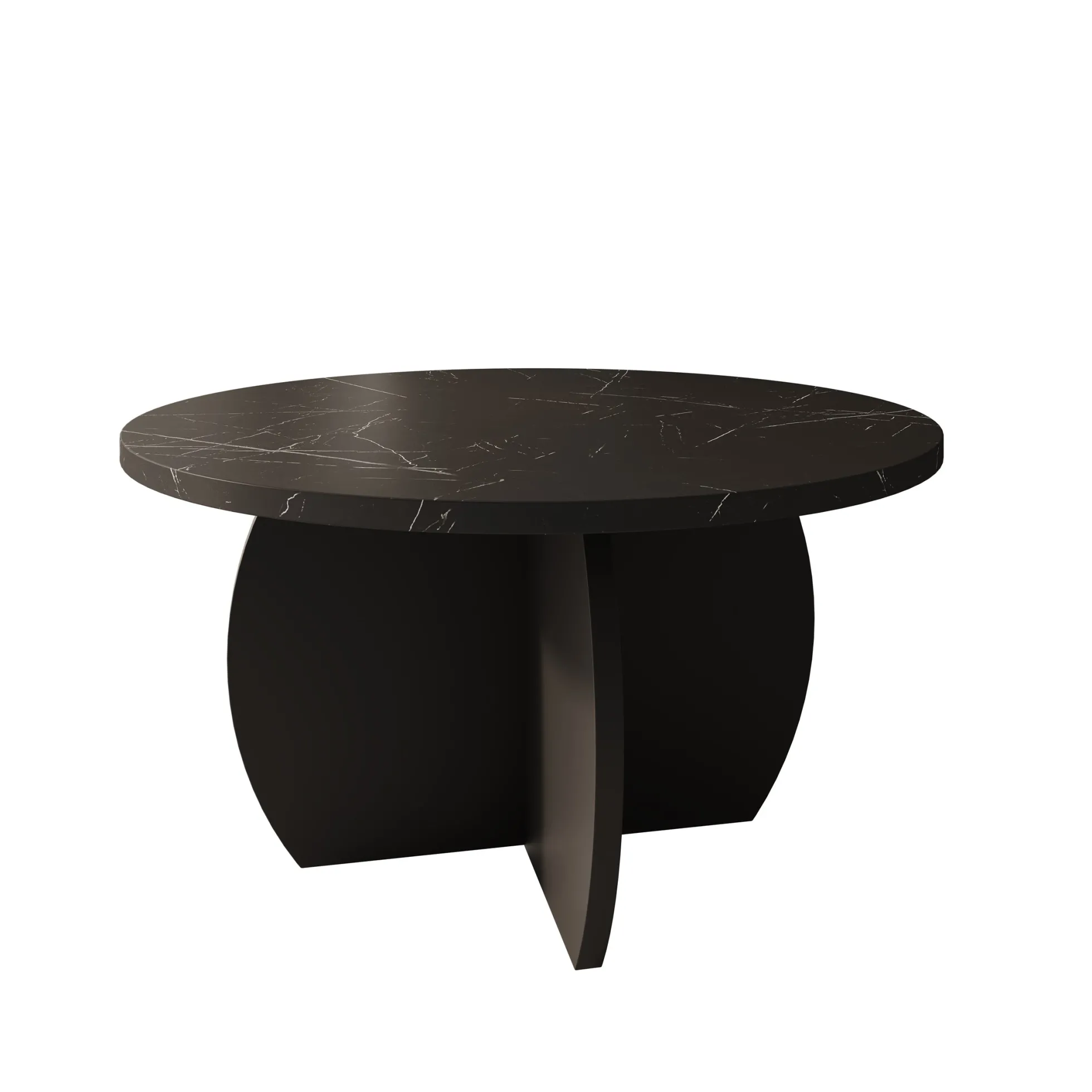 Trada - Salontafel - Zwart marmerlook - 74x74x40 cm