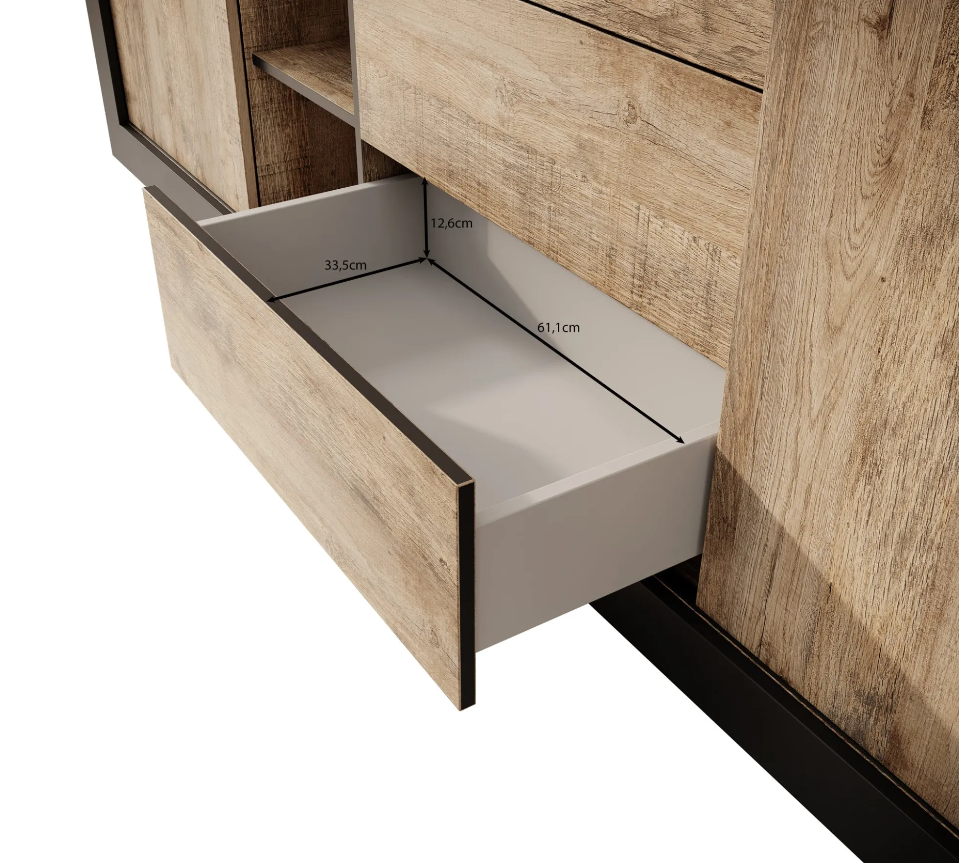 Trinidad - Dressoir - Eiken - 220x45x85 cm