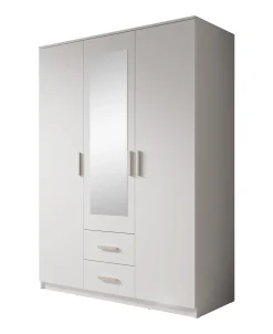 Tyko - Kledingkast 3-deurs - Wit - 150x58x200 cm
