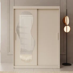 Ulysses - Kledingkast met schuifdeuren - Beige - 150x62x200 cm