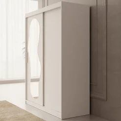 Ulysses - Kledingkast met schuifdeuren - Wit - 150x62x200 cm