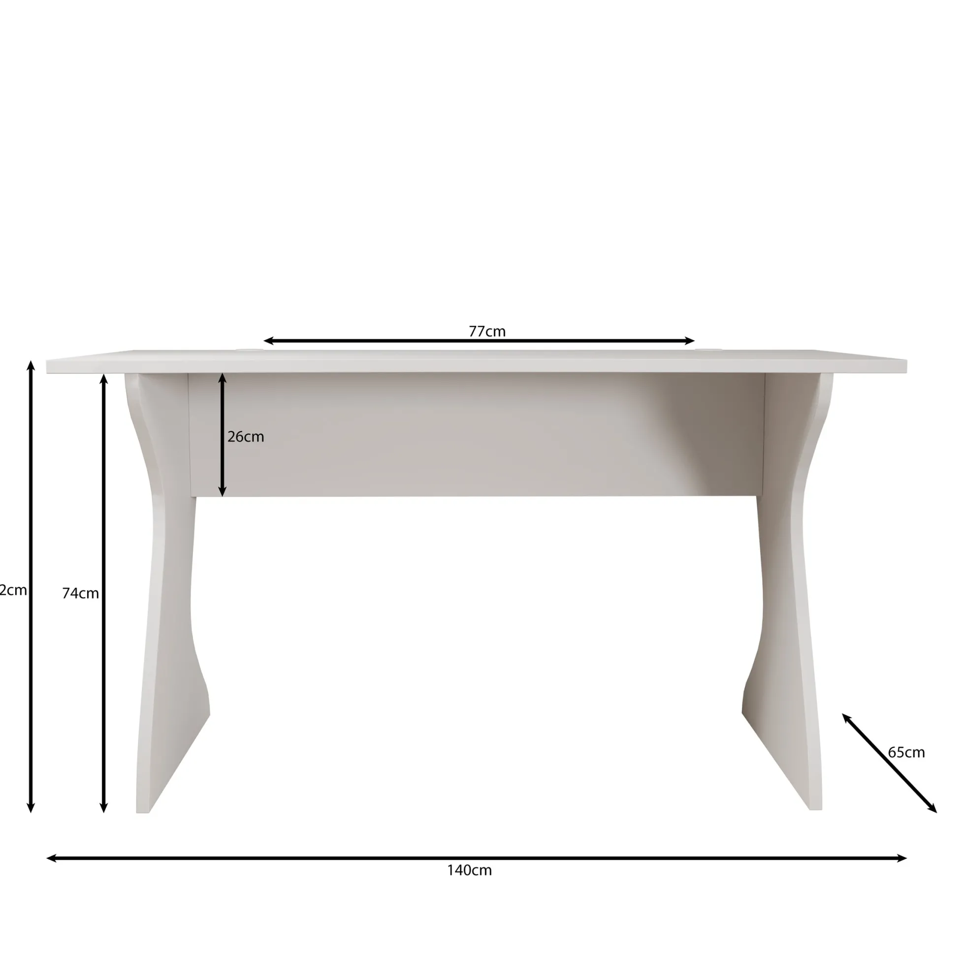 Unfold - Bureau - Eikenpatroon - 140x65x76 cm