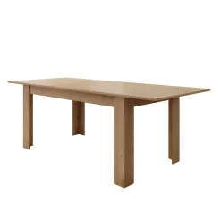 Uverta - Eetkamertafel - Licht eiken - 166x88x75 cm