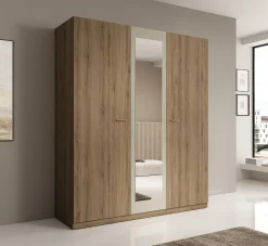 Valduz - Kledingkast 3-deurs - Eiken - 179x59x215 cm