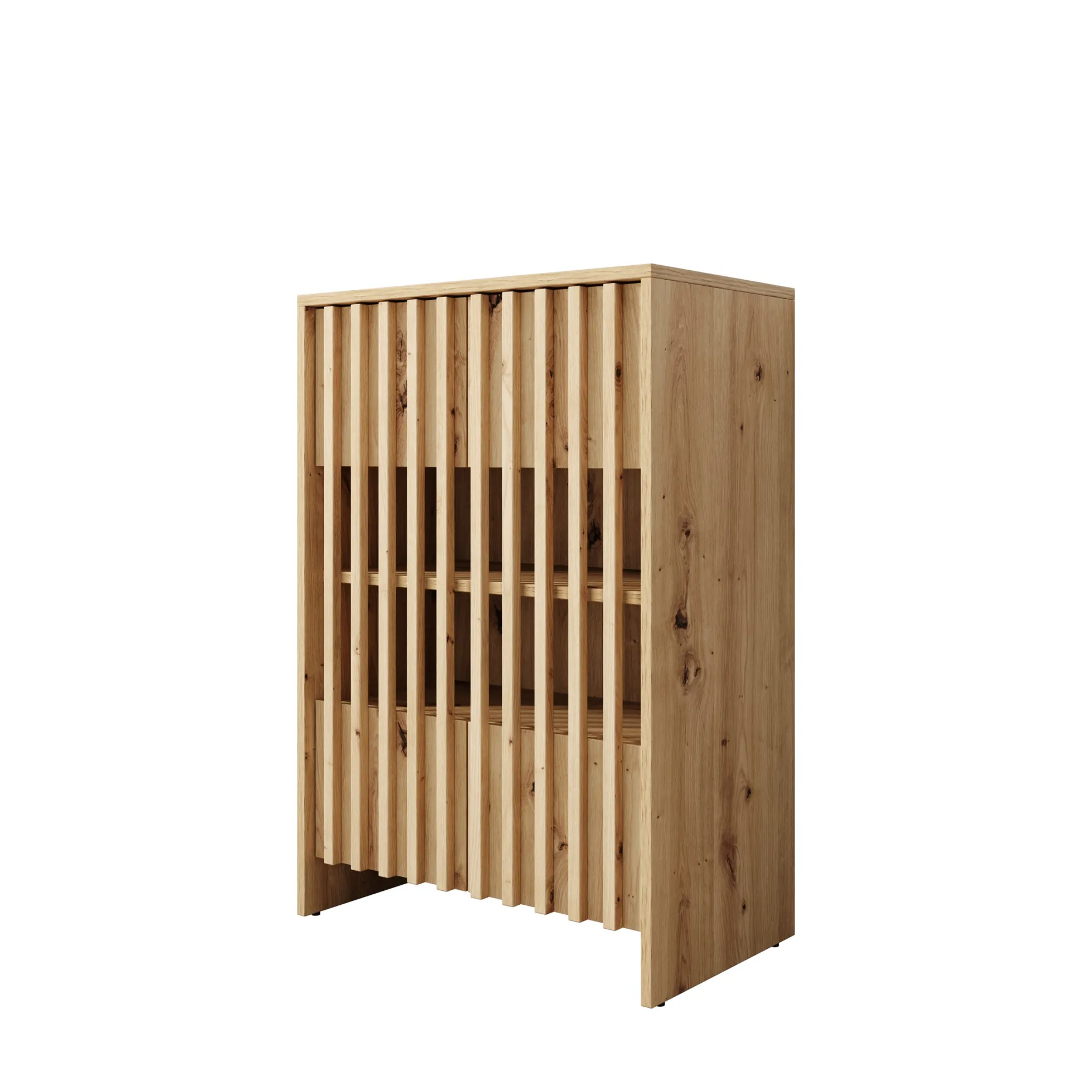 Vallée - Schoenenkast - Licht eikenpatroon - 60x34x87 cm