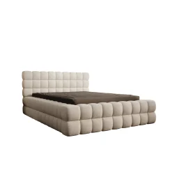 Valona - Tweepersoonsbed - Teddystof beige - 140x200 cm