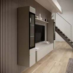 Variety - Wandmeubel - Beige - 180x33x132 cm