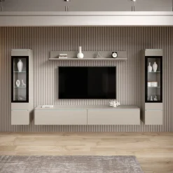 Variety - Wandmeubel - Beige - 180x33x132 cm