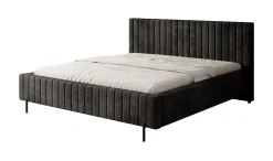 Ventum - Tweepersoonsbed - Velvet zwart - 180x200 cm