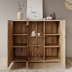 Verity 7 - Dressoir - Eikenpatroon - 120x40x103 cm