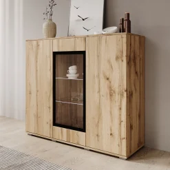 Verity 7 - Dressoir - Eikenpatroon - 120x40x103 cm