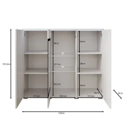 Verity 7 - Dressoir - Eikenpatroon - 120x40x103 cm