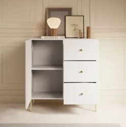 Vermont - Dressoir - Wit - 91x42x98 cm