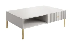 Vermont - Salontafel met 2 lades - Wit - 102x67x35cm