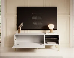 Vermont - TV-Meubel - Wit - 135x42x48cm