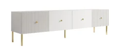 Vermont - TV-Meubel - Wit - 180x42x48cm
